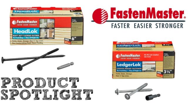 FastenMaster products display with screws and packaging against a white background.