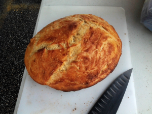 beer bread cooked on big green egg