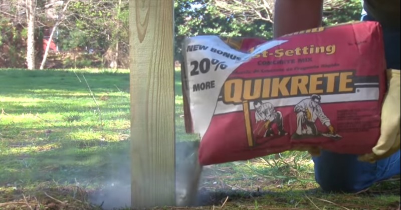 pouring quikrete sold at koopman lumber